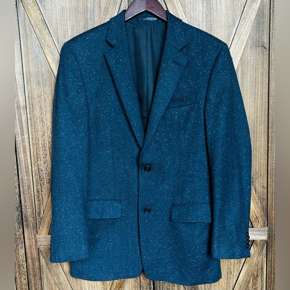 Michael Kors Men’s 36R Blazer Wool Petrol - Picture 1 of 10
